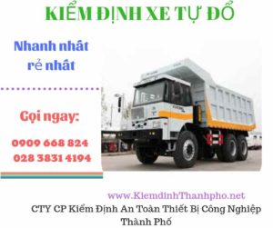 Hình ảnh kiểm định xe tự đổ