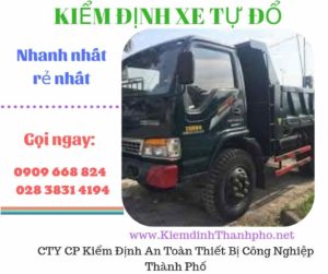 Hình ảnh kiểm định xe tự đổ