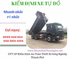 Hình ảnh kiểm định xe tự đổ