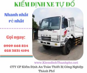 Hình ảnh kiểm định xe tự đổ