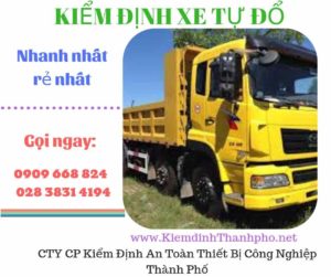 Hình ảnh kiểm định xe tự đổ