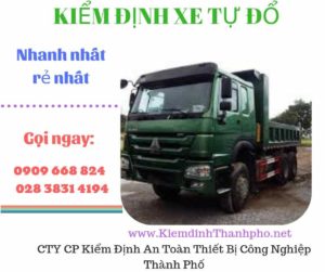 Hình ảnh kiểm định xe tự đổ