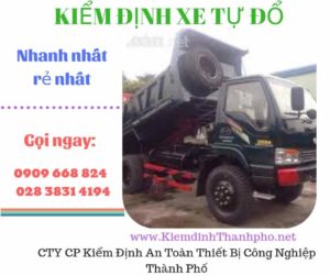 Hình ảnh kiểm định xe tự đổ