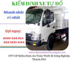 Hình ảnh kiểm định xe tự đổ