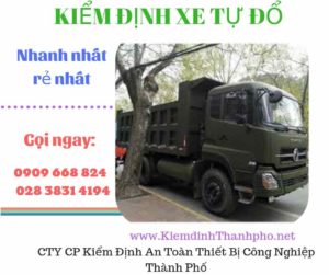 Hình ảnh kiểm định xe tự đổ