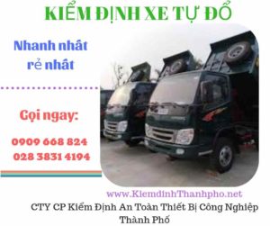 Hình ảnh kiểm định xe tự đổ