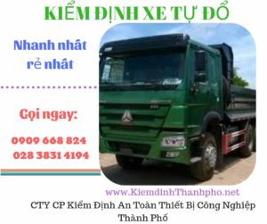 Hình ảnh kiểm định xe tự đổ