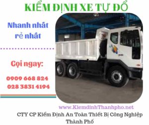 Hình ảnh kiểm định xe tự đổ