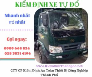 Hình ảnh kiểm định xe tự đổ