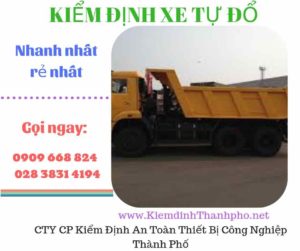 Hình ảnh kiểm định xe tự đổ