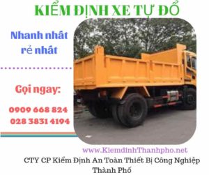 Hình ảnh kiểm định xe tự đổ