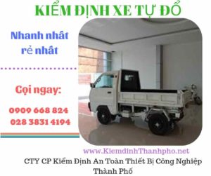 Hình ảnh kiểm định xe tự đổ