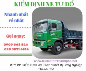 Hình ảnh kiểm định xe tự đổ