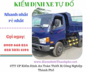 Hình ảnh kiểm định xe tự đổ