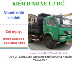 Hình ảnh kiểm định xe tự đổ