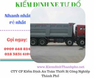 Hình ảnh kiểm định xe tự đổ