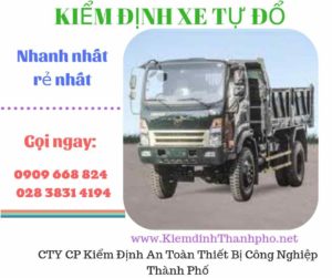 Hình ảnh kiểm định xe tự đổ