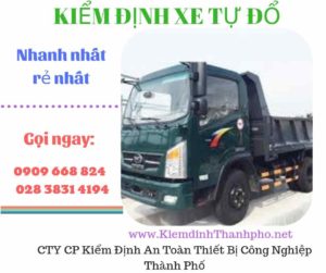 Hình ảnh kiểm định xe tự đổ