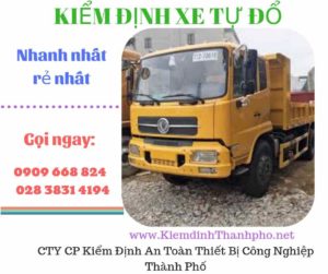 Hình ảnh kiểm định xe tự đổ