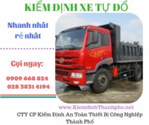 Hình ảnh kiểm định xe tự đổ