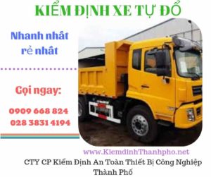 Hình ảnh kiểm định xe tự đổ