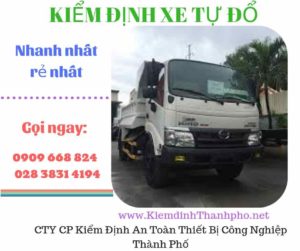 Hình ảnh kiểm định xe tự đổ