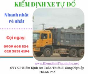 Hình ảnh kiểm định xe tự đổ