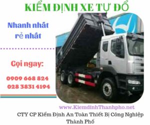 Hình ảnh kiểm định xe tự đổ