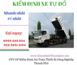 Hình ảnh kiểm định xe tự đổ