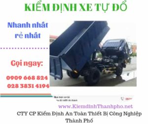 Hình ảnh kiểm định xe tự đổ