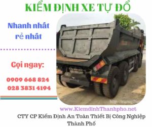 Hình ảnh kiểm định xe tự đổ