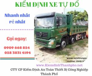 Hình ảnh kiểm định xe tự đổ