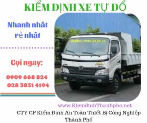 Hình ảnh kiểm định xe tự đổ