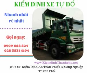 Hình ảnh kiểm định xe tự đổ