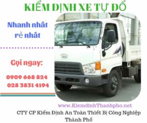 Hình ảnh kiểm định xe tự đổ