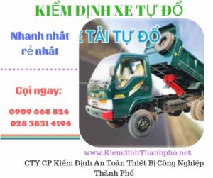 Hình ảnh kiểm định xe tự đổ