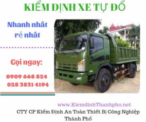 Hình ảnh kiểm định xe tự đổ