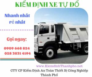 Hình ảnh kiểm định xe tự đổ