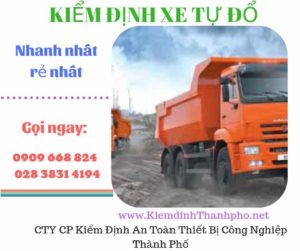 Hình ảnh kiểm định xe tự đổ