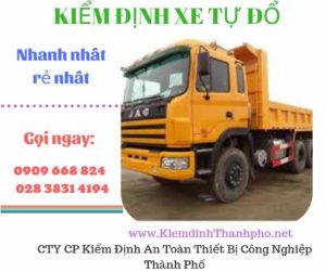 Hình ảnh kiểm định xe tự đổ