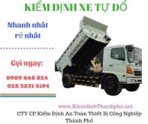 Hình ảnh kiểm định xe tự đổ