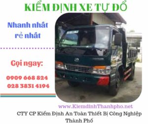 Hình ảnh kiểm định xe tự đổ