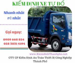 Hình ảnh kiểm định xe tự đổ