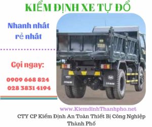 Hình ảnh kiểm định xe tự đổ