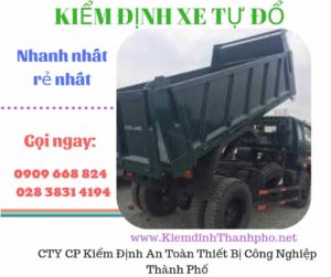 Hình ảnh kiểm định xe tự đổ