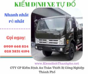 Hình ảnh kiểm định xe tự đổ