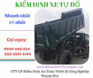 Hình ảnh kiểm định xe tự đổ