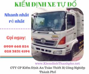 Hình ảnh kiểm định xe tự đổ