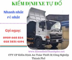 Hình ảnh kiểm định xe tự đổ