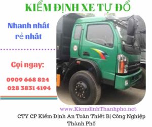 Hình ảnh kiểm định xe tự đổ